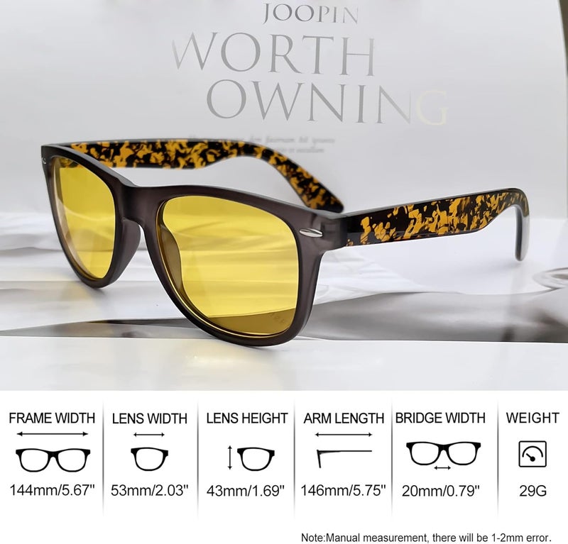 Joopin Square Sunglasses Polarized UV Protection Trendy Designer Sun Glasses Men Women - Image 4
